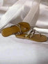 Taupe Gold Metallic Flats - cunei